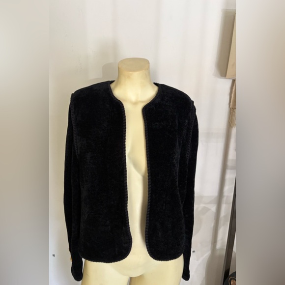 St. John Sport Black Teddy blazer Size 10Jacket - Picture 11 of 11